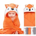 Baby Hooded Towel Robe Bathrobe Washcloth Set Shower Towel For Baby Boys Girls