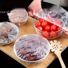 100pcs Reusable Elastic Food Covers Stretch Bowl Plate Wrap Plastic Seals