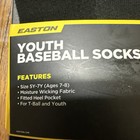Easton Youth Baseball T-ball Socks  Black  Size M 5y-7y
