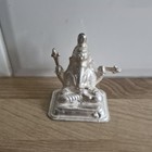 Indian Silver Hinduism Ganesha Small Figurine - Approx 35g