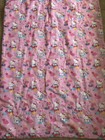 Vtg Hello Kitty Reversable Toddler Bedding Set Rainbow Y2k Pink