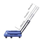 Portable Cart Folding Dolly Collapsible Trolley Push Hand Truck Moving Cart Blue