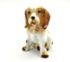Ardco Cocker Spaniel Dig Figurine Porcelain Puppy Brown White
