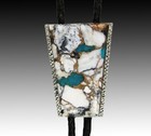 White Buffalo Turquoise Bolo Tie  Nickel Silver  The Maverick Collection
