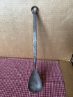 17th Century Forged Iron Spoon   Early W Fig Shaped Bowl   Nice Applied Handle