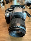 Canon Eos Rebel Xt Dslr Camera 28-200mm Lens  Batteries  Charger  Bag