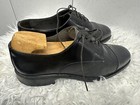 Florsheim  Dress Shoes Mens 10 Black Leather Cap Toe Oxford Vtg