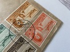 Egypt Cover 1947 With King Farouk 6 Stamps From Cairo To Usa