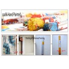 Wall Art Modern Hand Painted Oil Painting Abstract Canvas Home Decor Blue Yellow