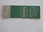 J512 Vintage Matchbook Cover Grisons Chicken House San Francisco California Ca