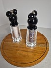 Disney Mickey Mouse Head Figural Salt   Pepper Grinder Set Black Acrylic Unused