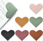 Leather Heart Bookmarks  6 Pieces  Cute Corner Page Markers For Book Lovers