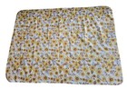 Vintage Mcm 70 s Vinyl Flannel Back Sunflower   Acorn Tablecloth Retro 70  X 50 
