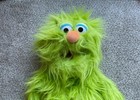 Silly Puppets 30    Furry Green Monster Ventriloquist Full Body Puppet W  Arm Rod