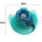Handmade Women Hair Clip Brooch Feather Hat Casual Fascinator Wedding Party  