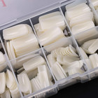 Full Cover Acrylic False Nail Tips  500pcs Fake Nail Shape Artificial False Nail