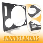 Turntable Faceplate Cover For Technics Sl 1200   1210 Mk2 Black Stainless Steel