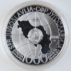 1980 Yugoslavia 1000 Dinara  death Of Josip Broz Tito  Silver Proof Coin