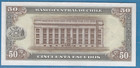Chile 50 Escudos Bank Note Unc 