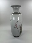 Chinese 19-20th Century Porcelain Peacock Vase Hand Painted Qianlong Marked