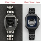 Stainless Steel Mod Kit Case Band For Apple Watch 11-4 41 44 45 46mm Metal Strap