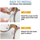   Eyeglass Nose Pads   Non-adhesive Anti-slip Nose Pads Cover   Soft Silicone   
