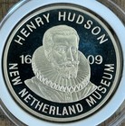 1993 Henry Hudson 1 Daalder Silver Proof Medal New Netherland Museum Toned Gem