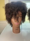 2 Giell 100  Textured Human Hair Mannequin Heads Hairdresser Training Heads