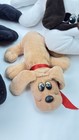 Lot 3 Vtg Tonka Pound Puppies 1985 Plush Puppy Dog Black   White 18     Brown 9    