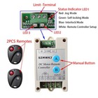 Wireless Dc Motor Linear Actuator Controller 9-30v Forward Reverse Control Kits