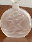 Vintage Sasaki  hug  Perfume Bottle 24  Lead Crystal From Japan