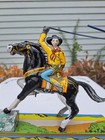 Vtg 1940s Marx Wind Up  range Rider  Tin Litho Toy  Complete  Working   Vg exc
