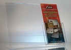 25 Acrylic 11  X 8-1 2  Slanted Sign Holders With 4x9 Tri-fold Brochure Holder