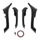 Fits Acura Tsx 2009-2014 Interior Door Armrest Cover Trim Gloss Black 4pcs