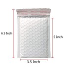 3 5x5 Inch White Poly Bubble Mailers Padded Envelopes  Self-sealing Shipping    