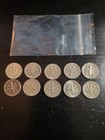 90   Silver Roosevelt Dimes Lot Of 10 Mixed Dates