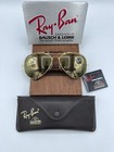Vintage Ray Ban  Diamond Hard B l Arista Tortoise Aviator 62mm Usa W1508 Nos New