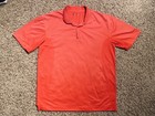 Nike Golf Men   s Polo Golf Shirt Red Orange  white Swoosh Size Xl