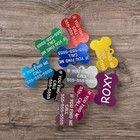 2 Custom Laser Engraved Personalized Pet Tag Id Dog Cat Name Tags Double Side