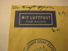 Vintage First Flight Cover Graf Zeppelin 1  Amerikafahrt  interrupted  1929