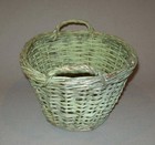 Great Antique Vtg 19th C 1900s Miniature Splint Laundry Basket Original Paint