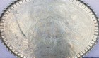Massive Persian  Islamic  Hand Chased   Etched Brass Serving Tray Table Top