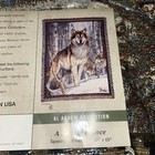 Scene Weaver Vintage Woven Tapestry Throw Blanket Al Agnew Wolf A Second Glance