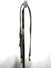 Dooney   Bourke Black Leather Gold Stitch  Hardware Replacement Shoulder Strap