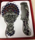 Lovely Peacock Vintage Mirror   Comb 3d Design New In Gift Box Set Free Shipping