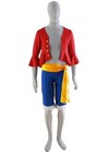 One Piece Monkey D Luffy New World Costume Outfits For Halloween   Cosplay Party