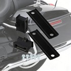 Black Exhaust Hanger Brackets   Rubber Mount For Harley Street Electra Glide 85 