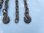 Heavy Duty Tow Chains 7  7  Lot Of 3 With 1 Hook Each Chain 3 8  Thick