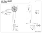 Kingston Brass Kx1542bd Vilbosch Multi-function Hand Shower Kit  Polished Brass