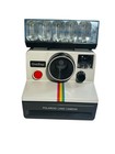 Polaroid One Step Rainbow Instant Land Camera Strap Bag Sylvania Flash Untested